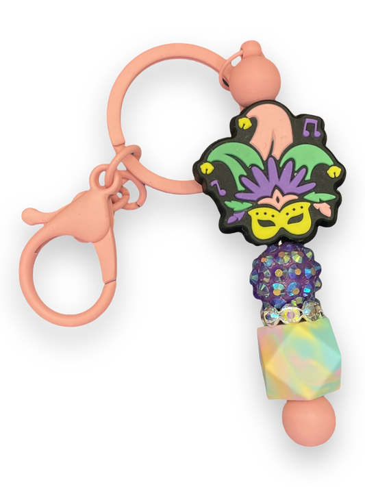 Mardi Gras Keychain