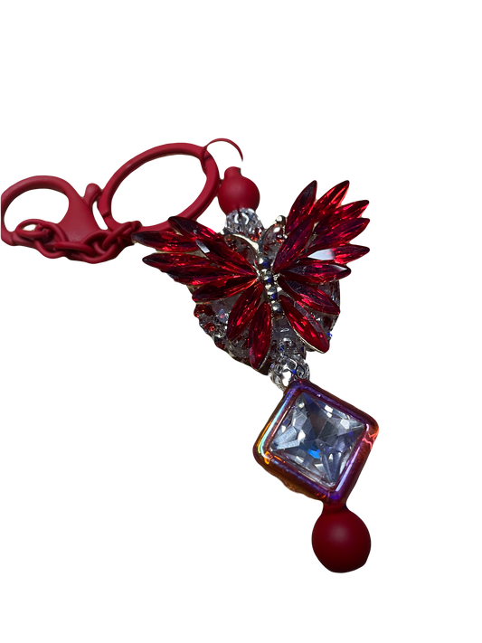 Crystal Butterfly Keychain