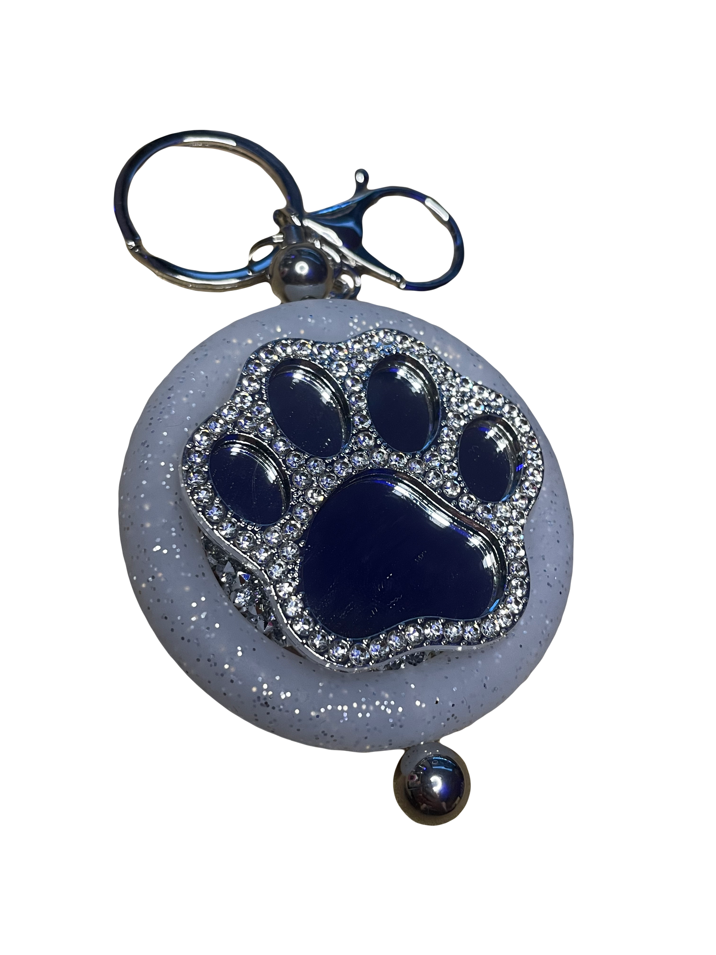 Mirror Paw Print Keychain